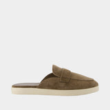 Ballet Sport Mules - Tory Burch - Leather - Brown