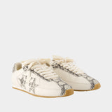 Lizard Pacific Flat Sneakers - Amiri - Leather - White