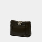 Cuff Clutch - Staud - Leather - Brown