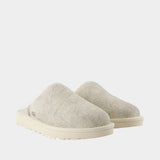 Classic Slip On Crackle Slides - UGG - Leather - Beige