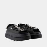 Goldenglow Toggle Sandals - UGG - Leather - Black