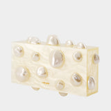 Orbs Clutch - Cult Gaia - Acrylic - Ivory