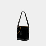 Small Bucket Shoulder Bag - Versace - Leather - Black