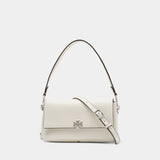 Charlie Small Shoulder Bag - Tory Burch - Leather - White