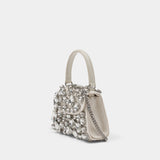 Crystal Mini Bag - SELF PORTRAIT - Satin - Ivory