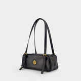 Small Shoulder Bag - Versace - Leather - Black