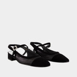Oceanight2 Ballerina Flat Shoes - Carel - Leather - Black