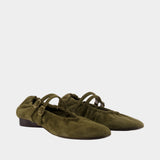 Tatiana Ballerinas - Carel - Leather - Khaki