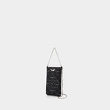 Rock Monogram Pouch - Zadig & Voltaire - Leather - Black