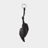 Rock Feather Keychain - Zadig & Voltaire - Leather - Black