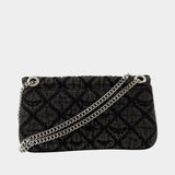 Wallet On Chain Rock Ii - Zadig & Voltaire - Cotton - Dark Grey