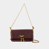 Rock Nano Crossbody - Zadig & Voltaire - Leather - Burgundy