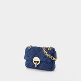 Nano Moon Shoulder Bag - Vanessa Bruno - Linen - Blue
