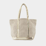 M Zippe Shopper Bag - Vanessa Bruno - Linen - Neutral