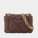 Nano Moon Shoulder Bag - Vanessa Bruno - Linen - Brown