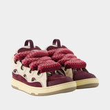 Curb sneakers - Lanvin - Synthetic - Beige/Bordeau