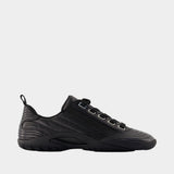 New Soccer Lace Up Sneakers - Lanvin - Leather - Black