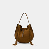 Oskan Soft Folk Gz Shopper Bag - Isabel Marant - Leather - Brown