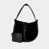 Oskan Soft Shoulder Bag - Isabel Marant - Leather - Black