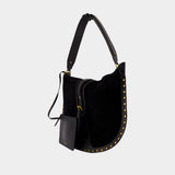 Oskan Soft Shoulder Bag - Isabel Marant - Leather - Black