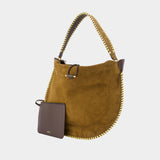 Oskan Soft Shoulder Bag - Isabel Marant - Leather - Khaki