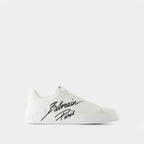 B-Court Sneakers - Balmain - Leather - White