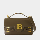 B-Buzz 24 Shoulder Bag - Balmain - Leather - Khaki