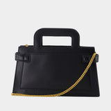 B-Buzz Small Top Handle Crossbody - Balmain - Leather - Black