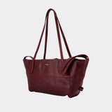 Track Zip Small Shoulder Bag - Balmain - Leather - Purple