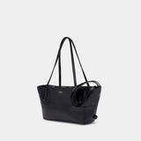 Track Zip Small Shoulder Bag - Balmain - Leather - Black