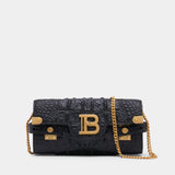 B-Buzz Pouch 23 - Balmain - Leather - Black