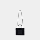 B-Army Small Shopper Bag - Balmain - Leather - Black