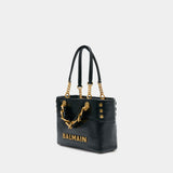 1945 Small Shopper Bag - Balmain - Leather - Black