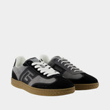 Swan Sneakers - Balmain - Leather - Grey