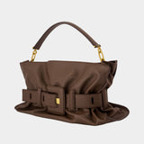 Anthem Medium Shoulder Bag - Balmain - Leather - Brown