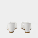 Floriana Sandals - Rouje - Leather - White