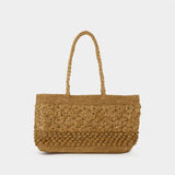 Square Shopper Bag - Rouje - Raffia - Neutral