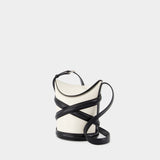 Hobo Bag The Curve - Alexander Mcqueen - Leather - White