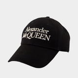 Stacked Hat - Alexander Mcqueen - Black/Ivory - Cotton