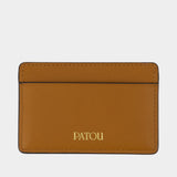 JP Cardholder - PATOU - Leather - Brown