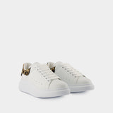 Oversized Sneakers - Alexander McQueen - Leather - White/Leopard