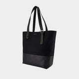 T Bar Shopper Shopper Bag - Alexander McQueen - Canvas - Black