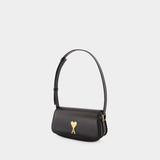 Shoulder Bag Paris Paris - AMI Paris - Leather - Black