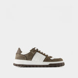 Sneakers Mid - AMI Paris - Leather - White