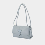 Voulez Vous Shoulder Bag - AMI Paris - Leather - Blue