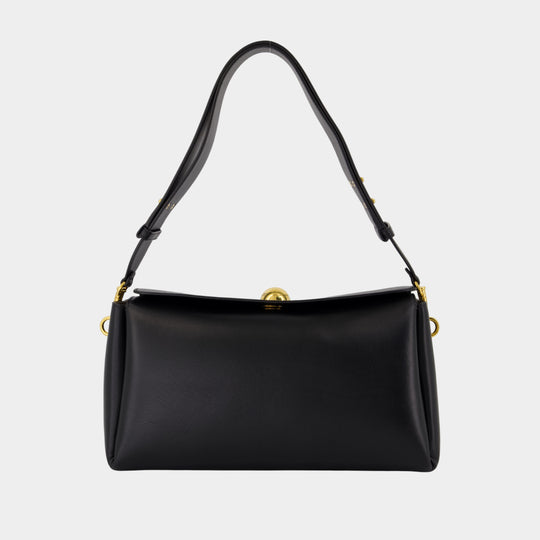 Carrousel Medium Crossbody - AMI Paris - Leather - Black