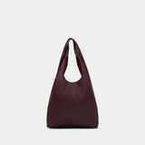 Etienne Shopper Bag - AMI Paris - Leather - Burgundy
