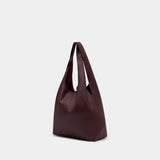 Etienne Shopper Bag - AMI Paris - Leather - Burgundy