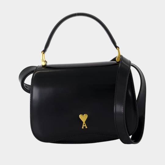 Paris Paris Purse - AMI Paris - Leather - Black