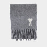 Cloud Scarf - AMI Paris - Wool - Grey